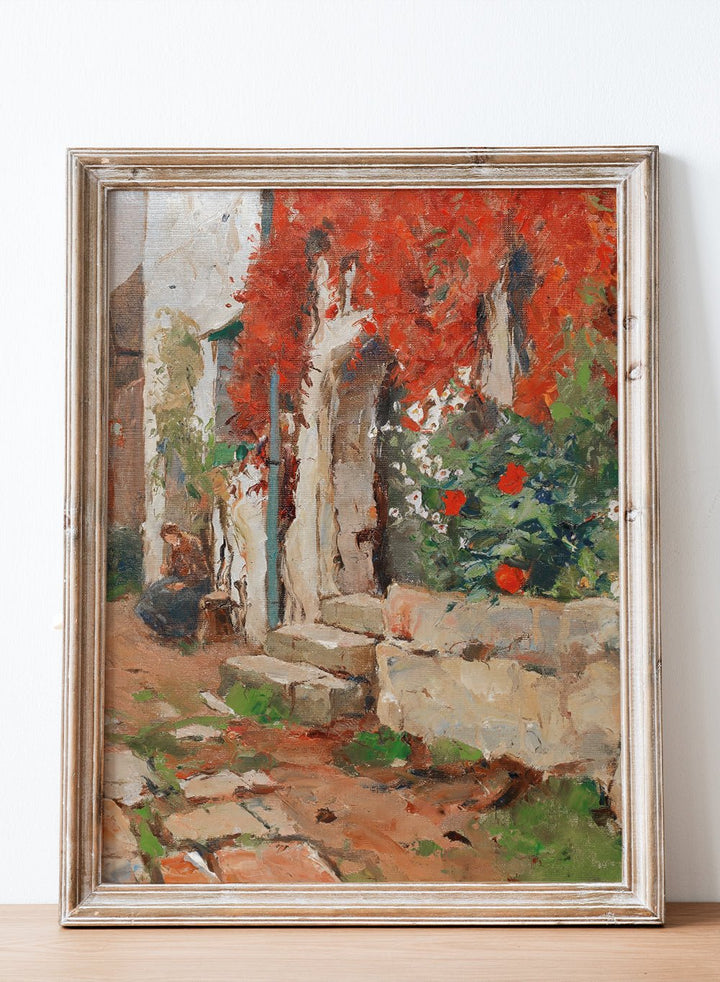 "House with Wild Vines" Art Print_Sugar & Canvas