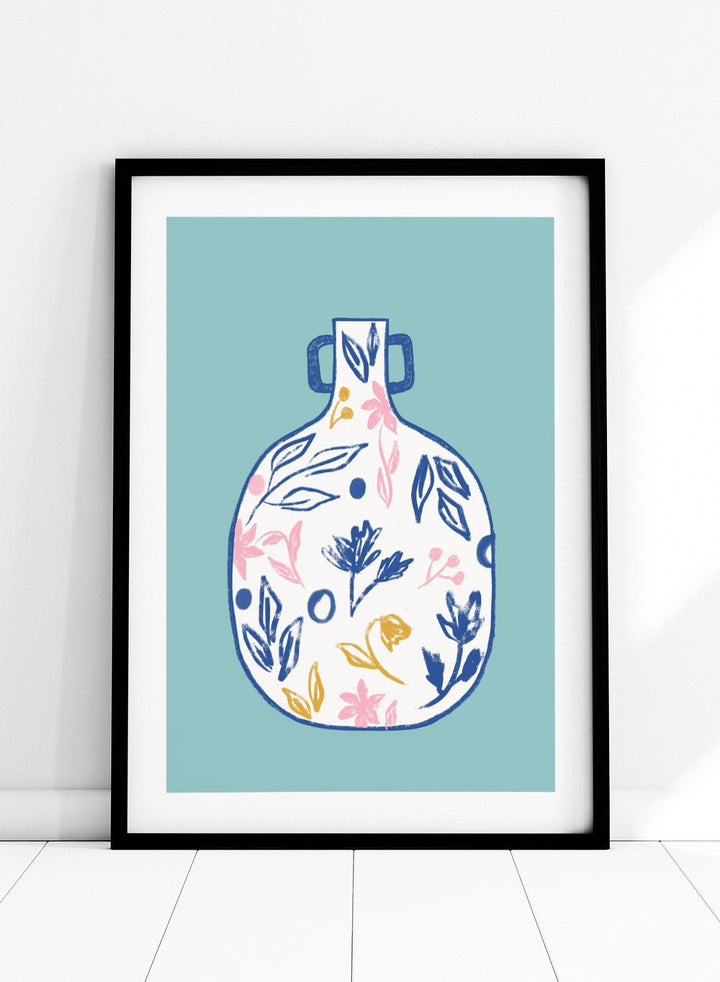 'Floral Vase' Aesthetic Art Print_Sugar & Canvas