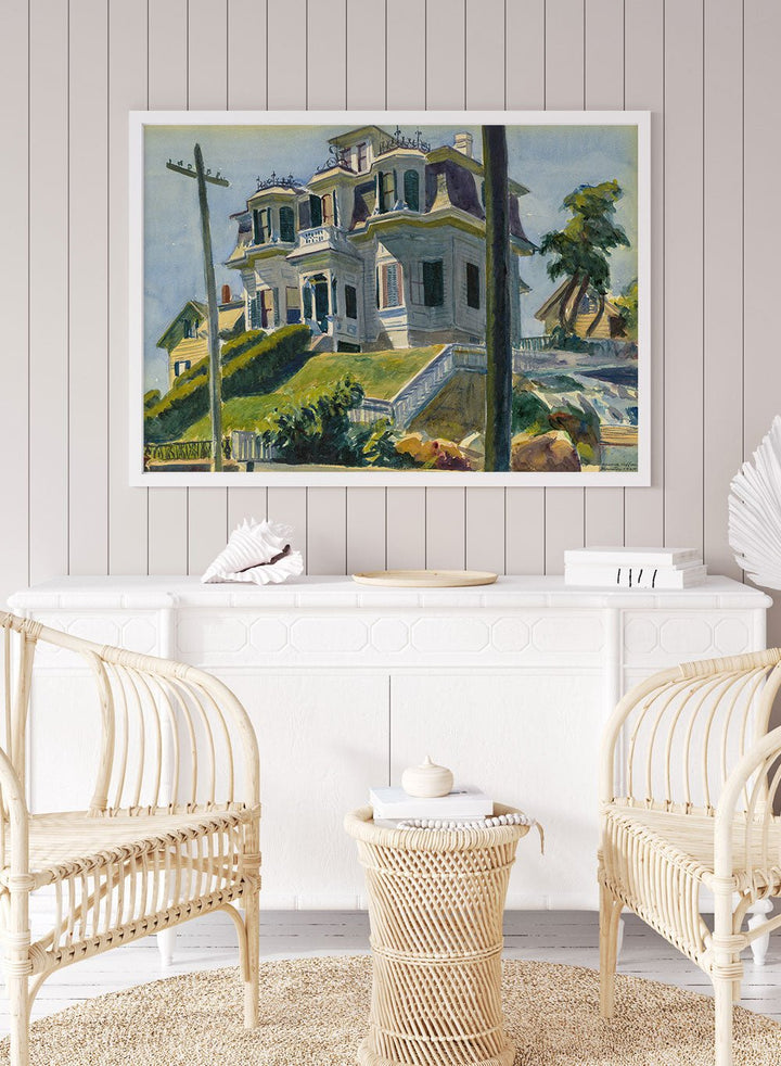 Edward Hopper Haskell’s House 1924 Art Print EH03_Sugar & Canvas