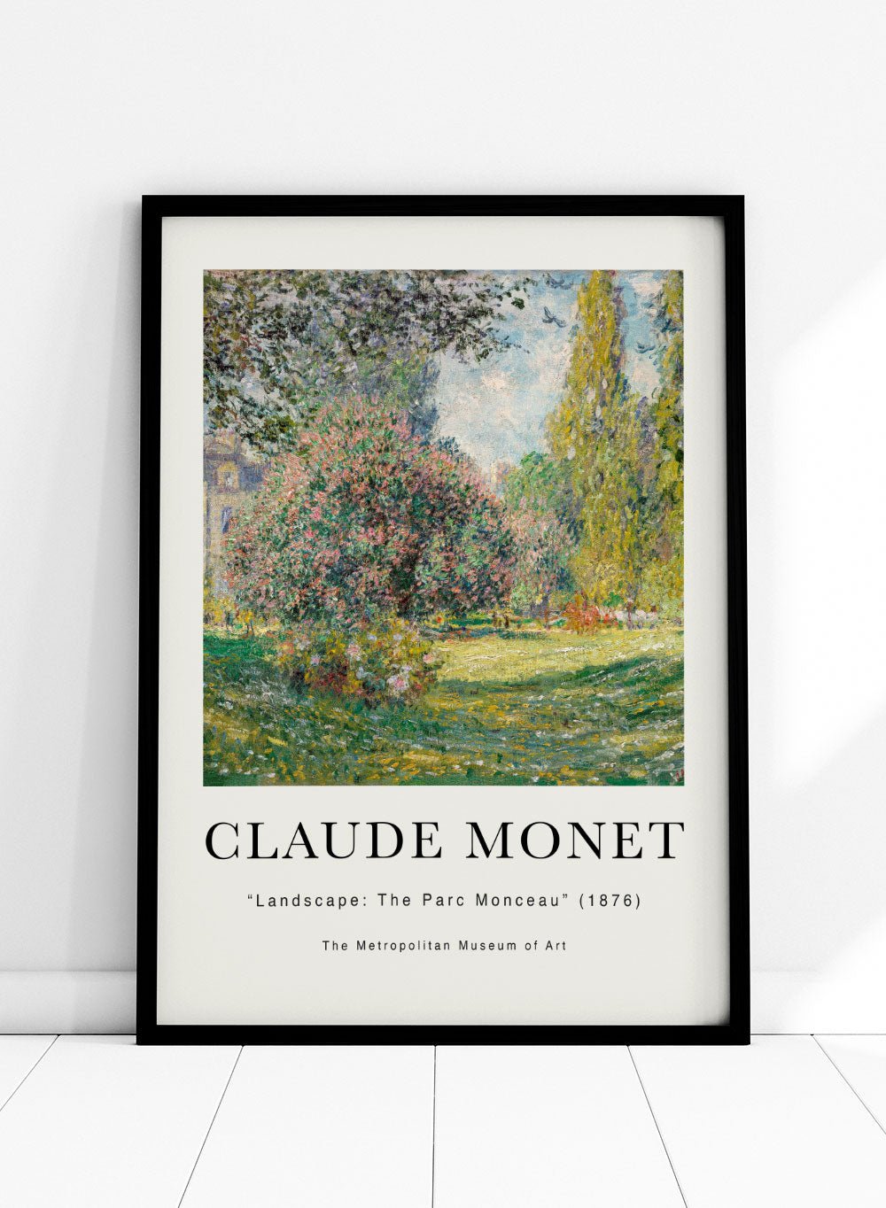 Monet Landscape The Parc Monceau 1876 Print N59_Sugar & Canvas