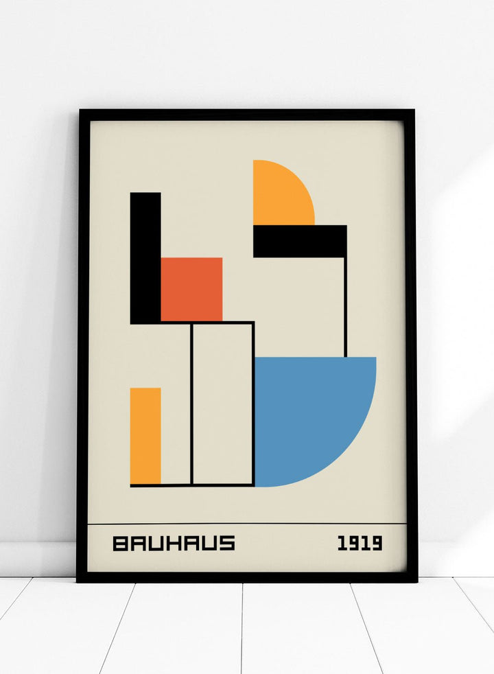 Bauhaus 1919 Abstract Geometric Art Print BH58_Sugar & Canvas