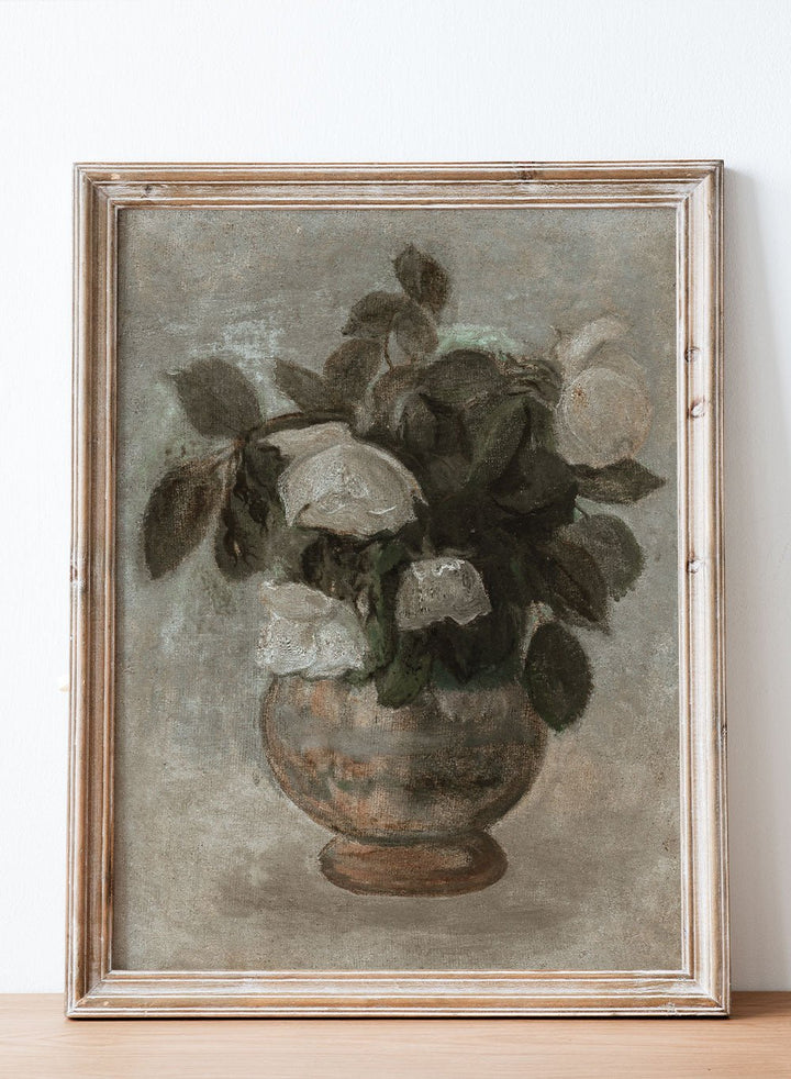 "White Roses" Art Print_Sugar & Canvas