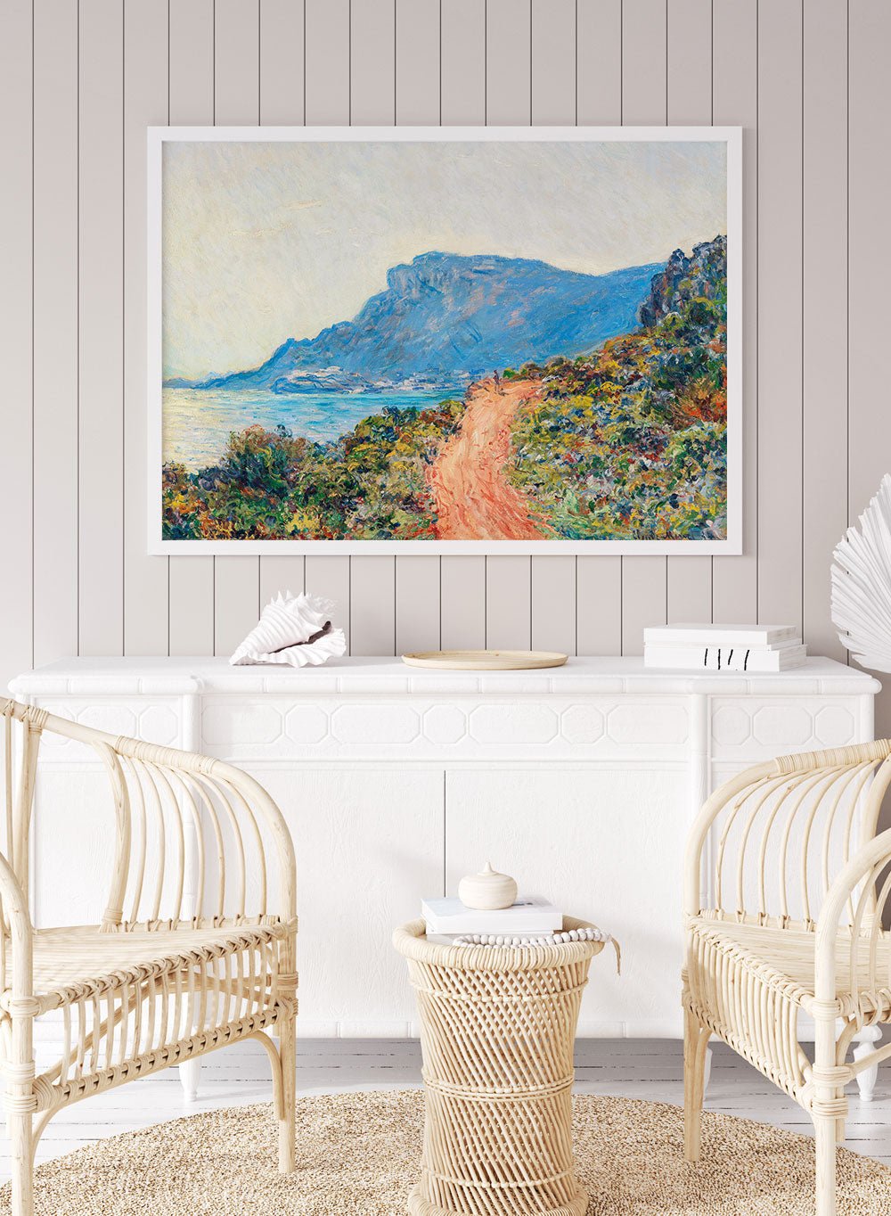 La Corniche near Monaco 1884 by Monet Print_Sugar & Canvas