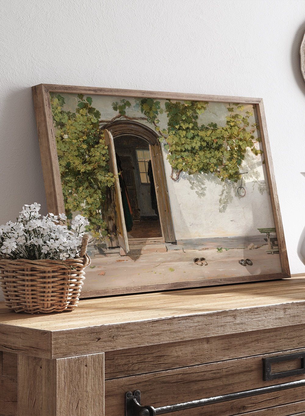 "Entrance to an Inn in the Praestegarden at Hillested" Art Print_Sugar & Canvas