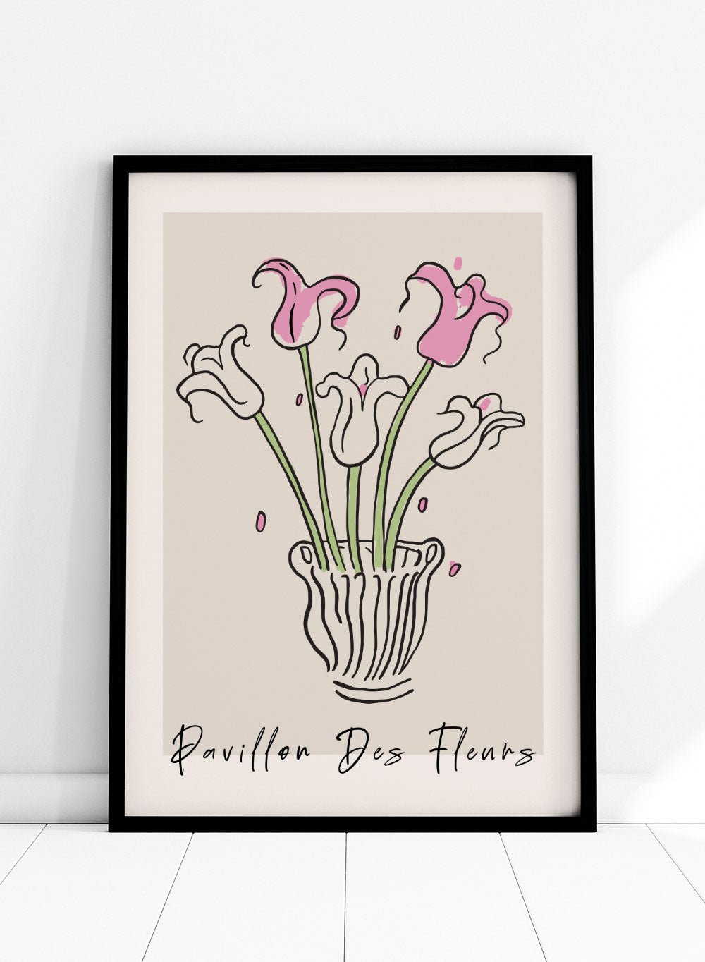 'Tulips in Vase' Aesthetic Art Print_Sugar & Canvas