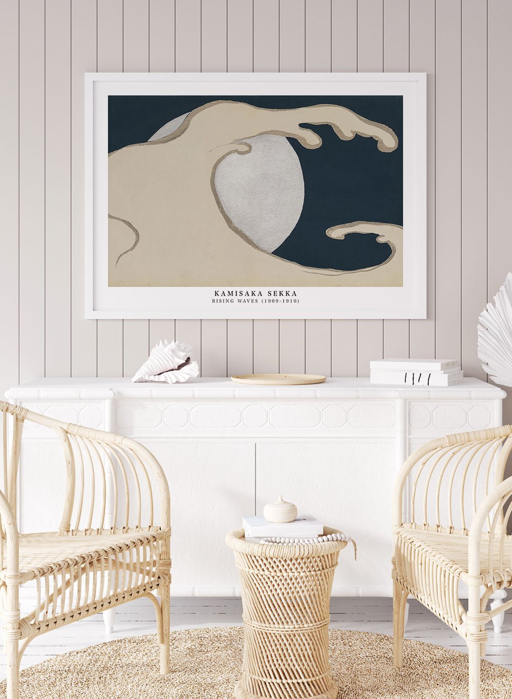 Kamisaka Sekka "Rising Waves" Art Print_Sugar & Canvas