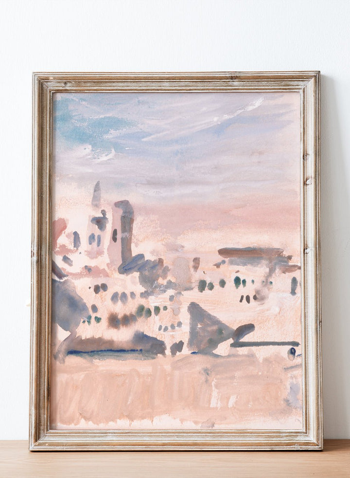 "View of a Town" Art Print_Sugar & Canvas