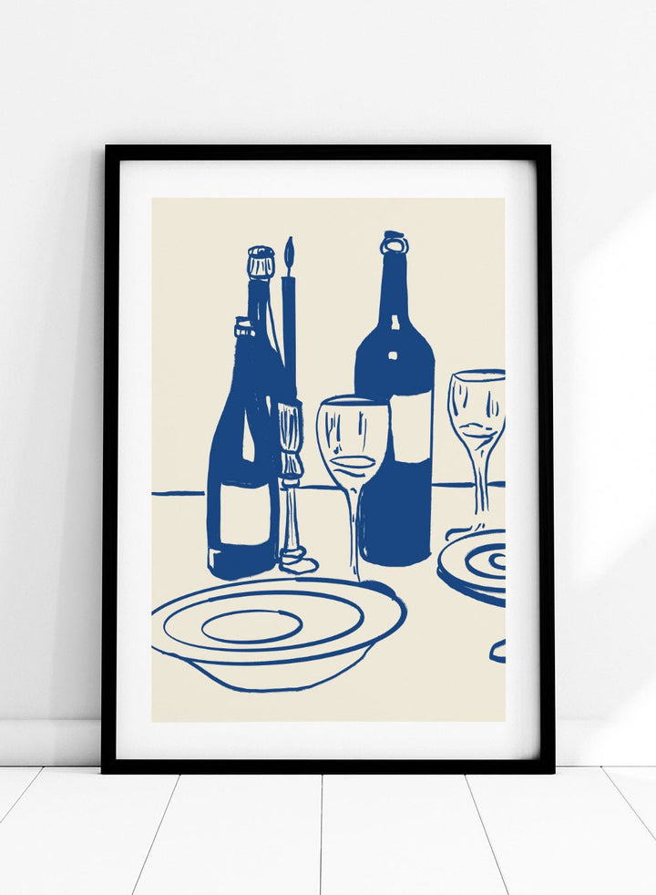 'Dinner Party' Aesthetic Art Print_Sugar & Canvas