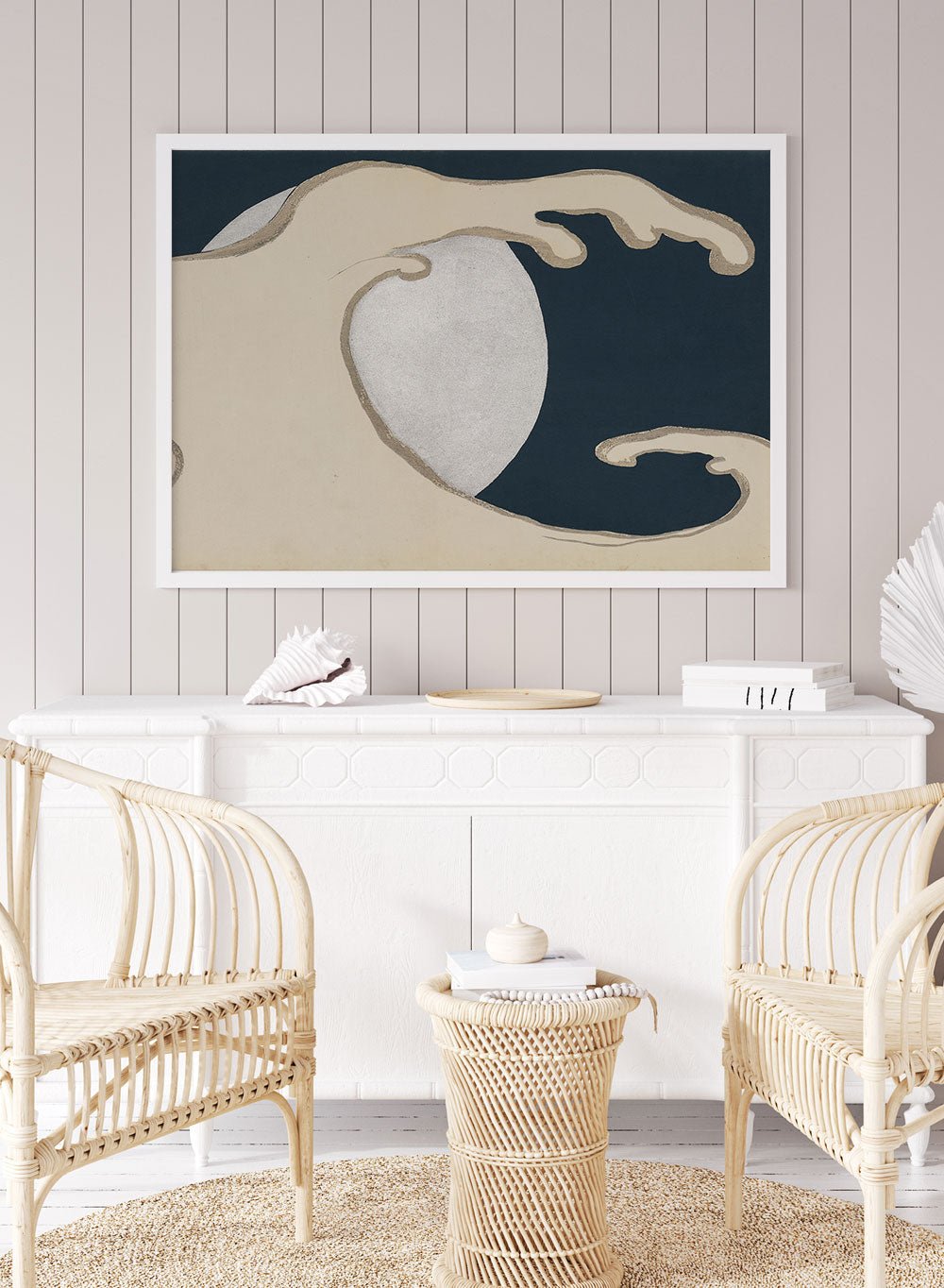 Kamisaka Sekka "Rising Waves" Art Print_Sugar & Canvas