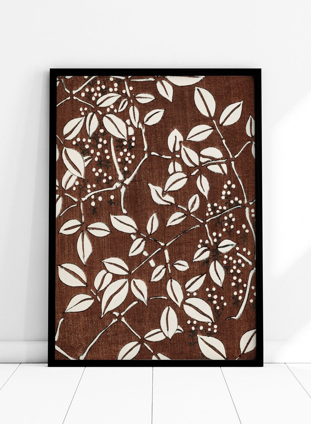 Watanabe Seitei Leaf Pattern Art Print_Sugar & Canvas