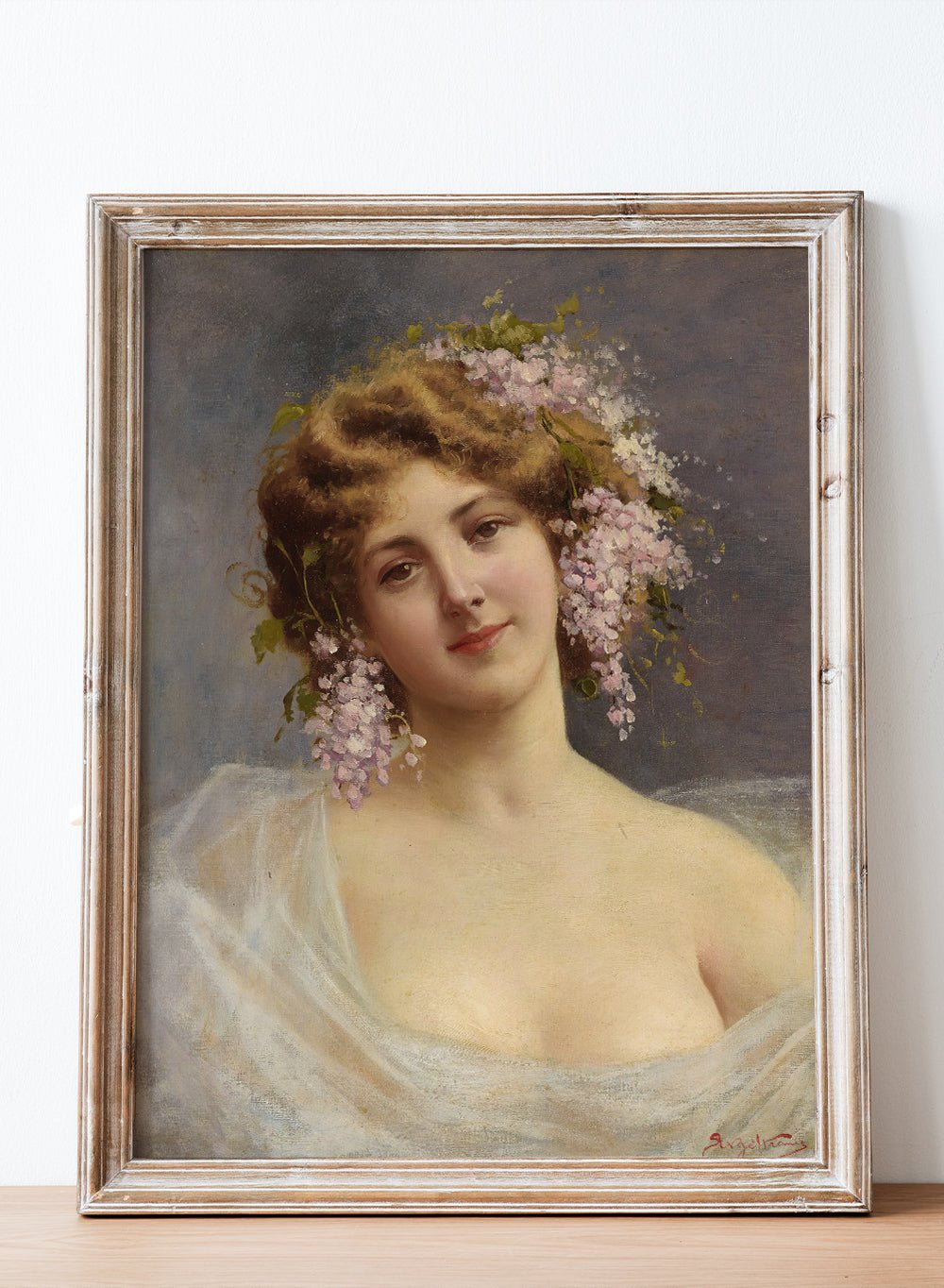 "Girl With Lilacs" Art Print_Sugar & Canvas