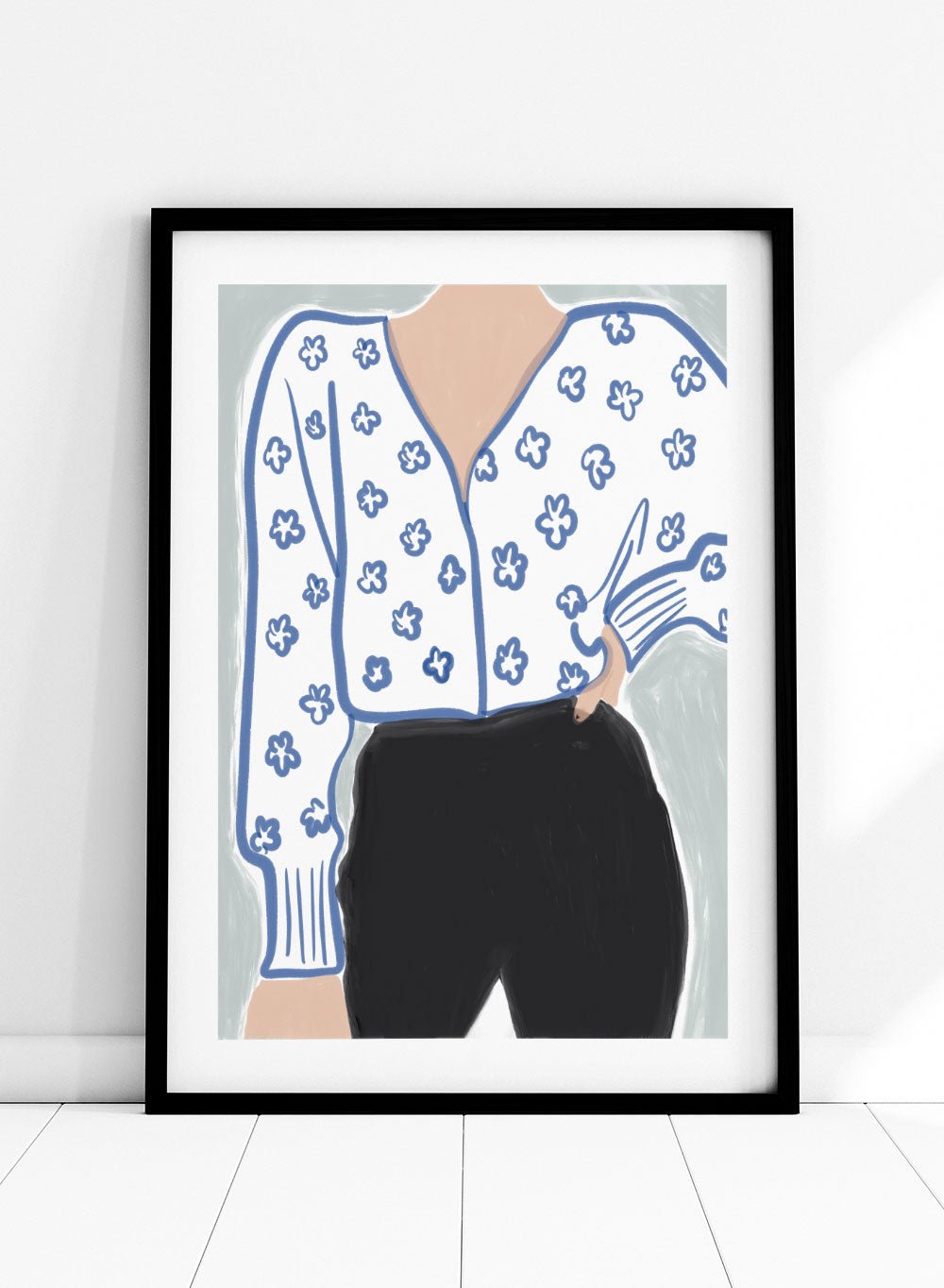 'Printed Blouse' Aesthetic Art Print_Sugar & Canvas