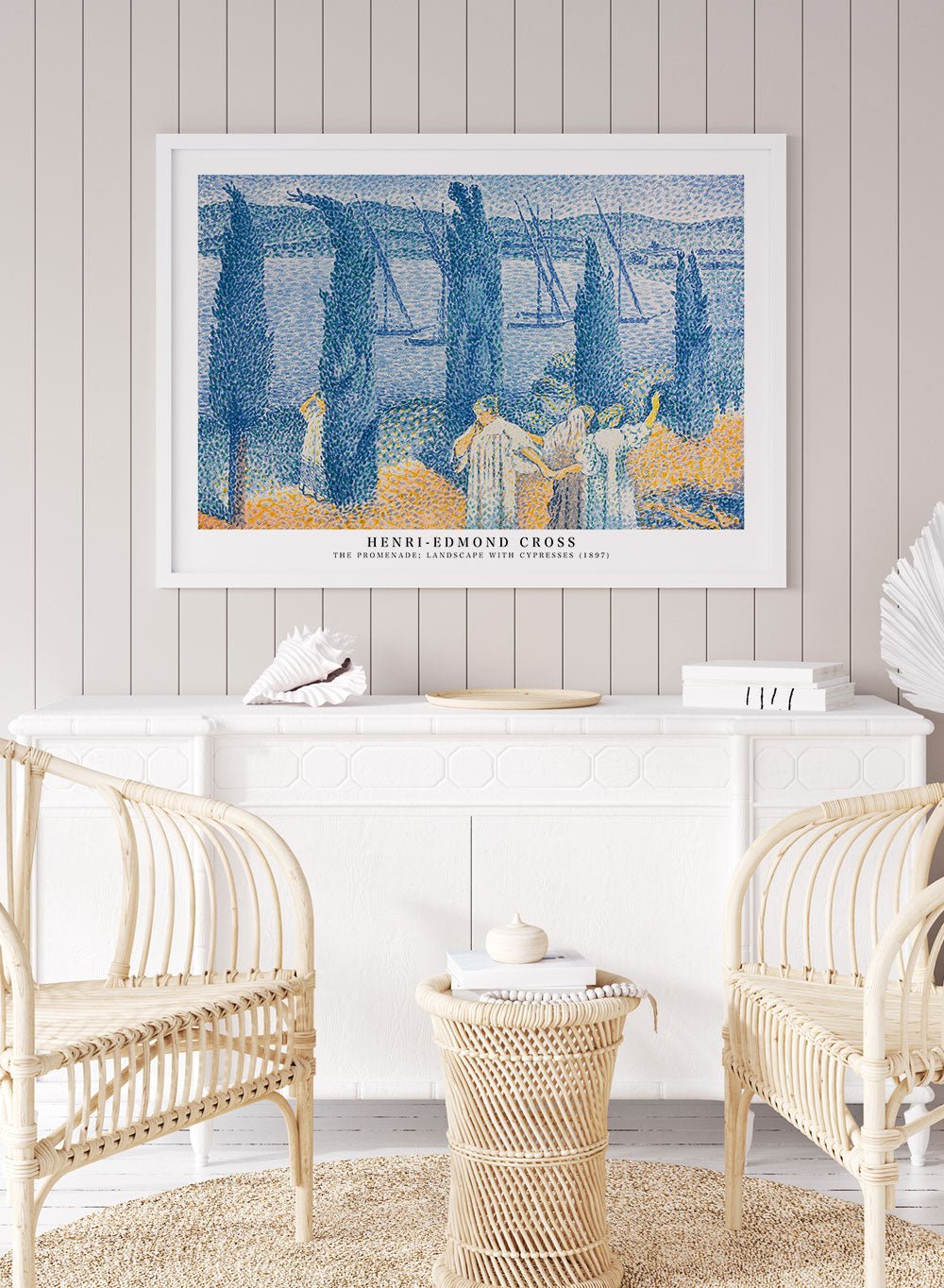 The Promenade (Landscape with Cypresses) by Henri - Edmond Cross Print_Sugar & Canvas