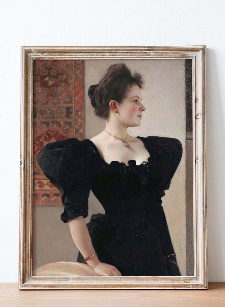 Gustav Klimt Portrait of a Lady (Marie Breunig) Art Print_Sugar & Canvas