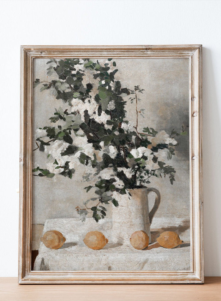 "Flowers and Lemons" Art Print_Sugar & Canvas