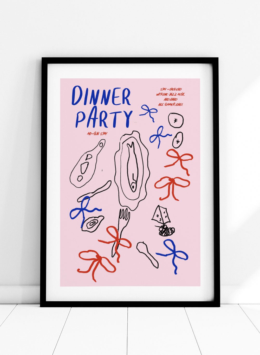 'Dinner Party' Aesthetic Art Print_Sugar & Canvas