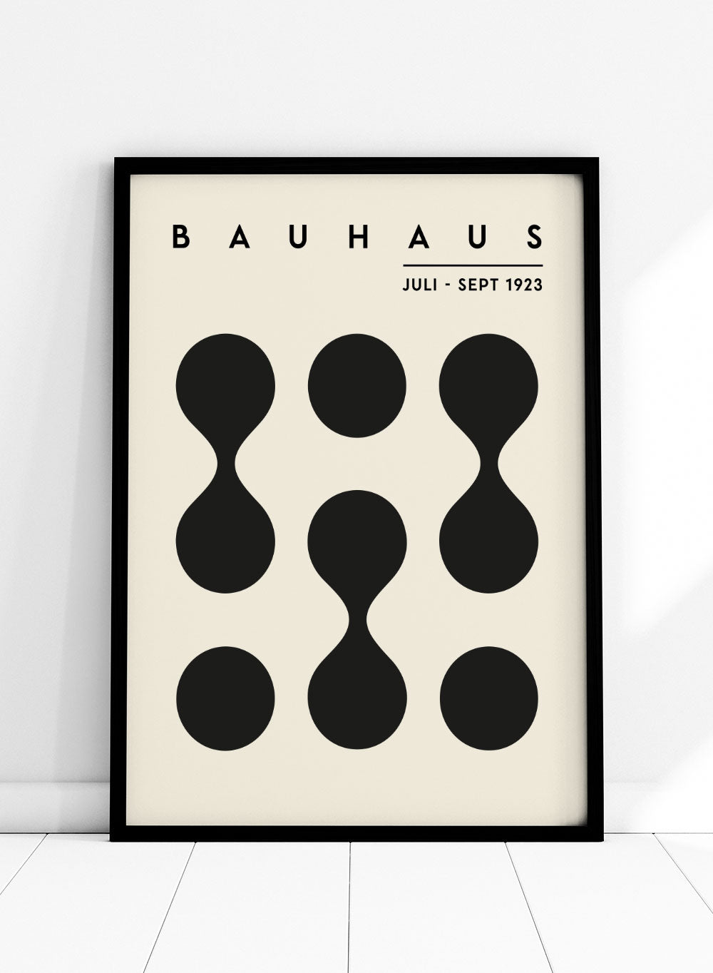 Bauhaus Geometric Dripping Circles Art Print BH65_Sugar & Canvas