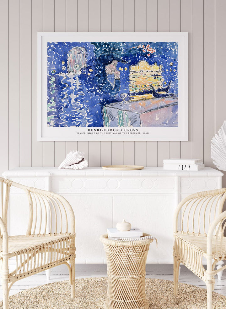 Venice: Night of the Festival of the Redeemer by Henri - Edmond Cross Print_Sugar & Canvas