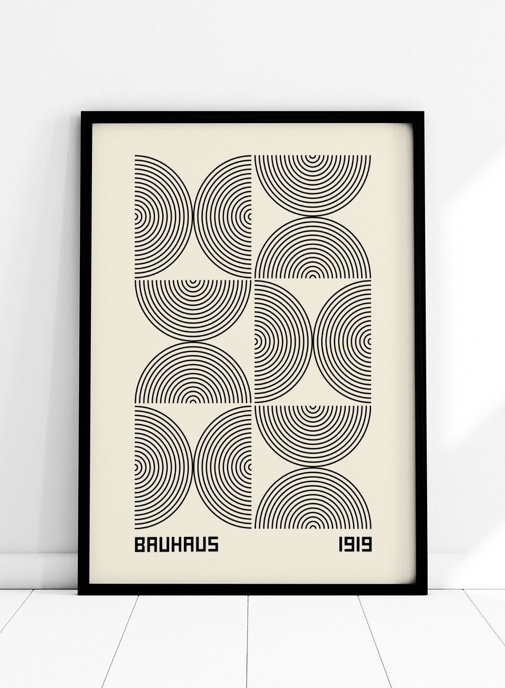 Bauhaus 1919 Geometric Lines Art Print BH64_Sugar & Canvas