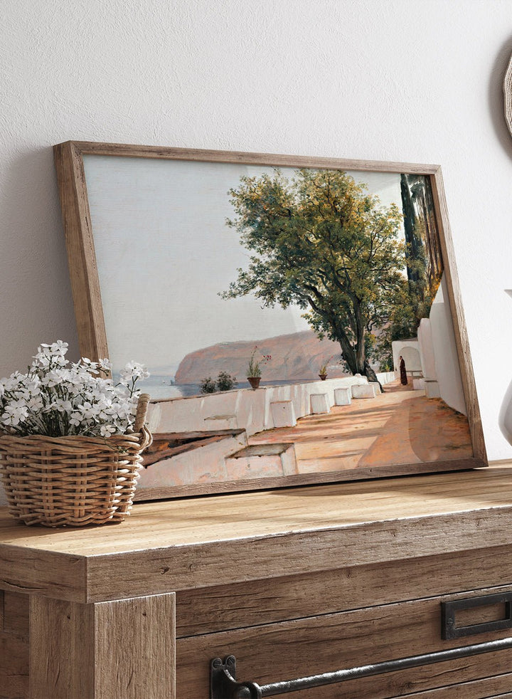 "Scene near Sorrento Overlooking the Sea" Art Print_Sugar & Canvas