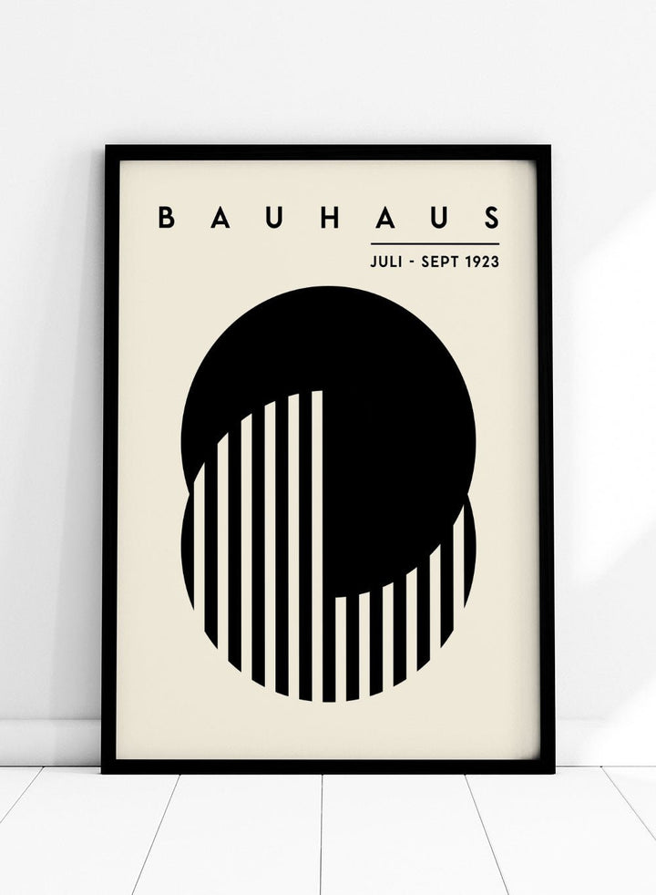 Bauhaus Geometric Circles Abstract Art Print BH69_Sugar & Canvas
