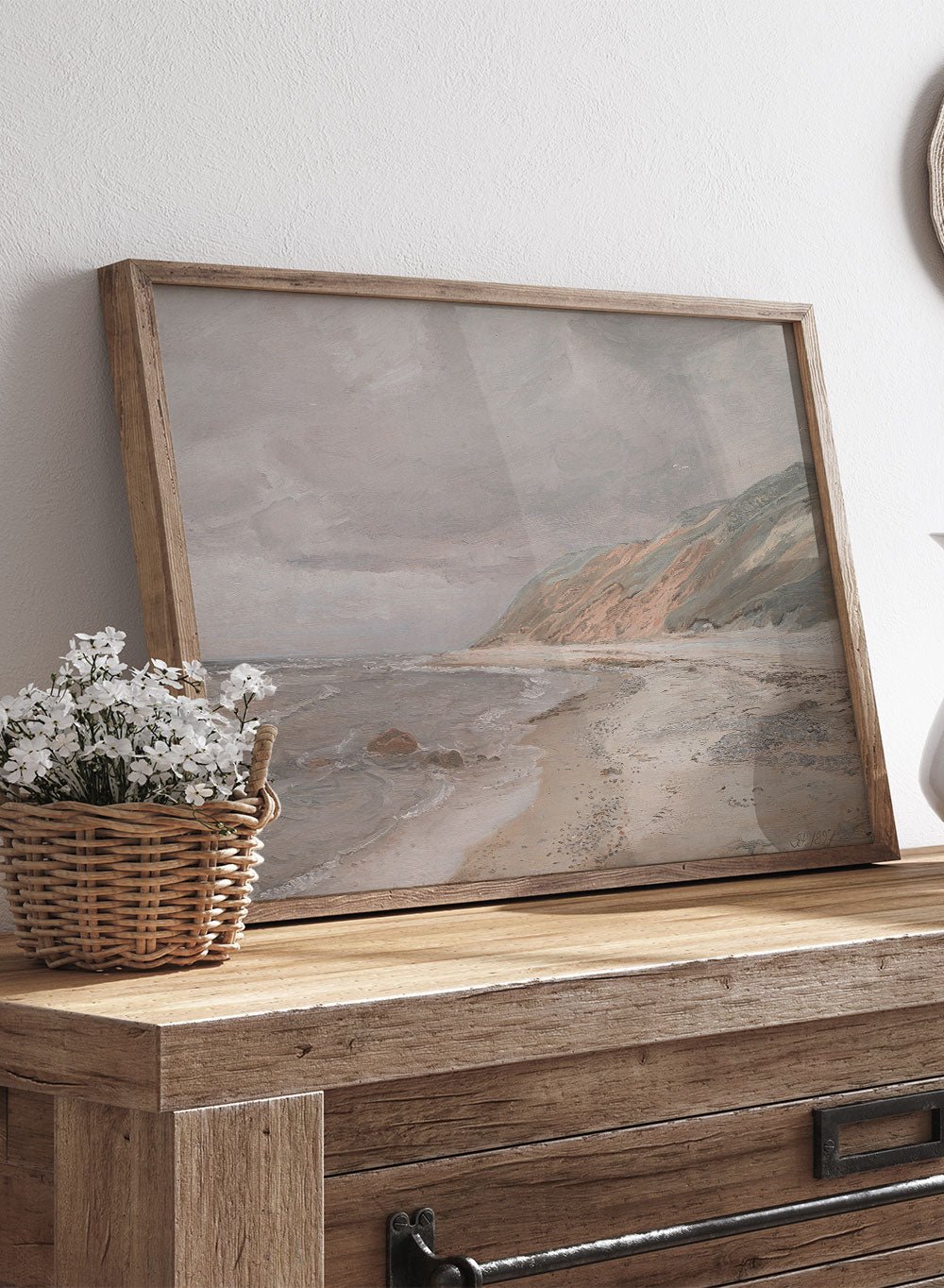 Tisvilde Beach, Gray Weather" Art Print_Sugar & Canvas