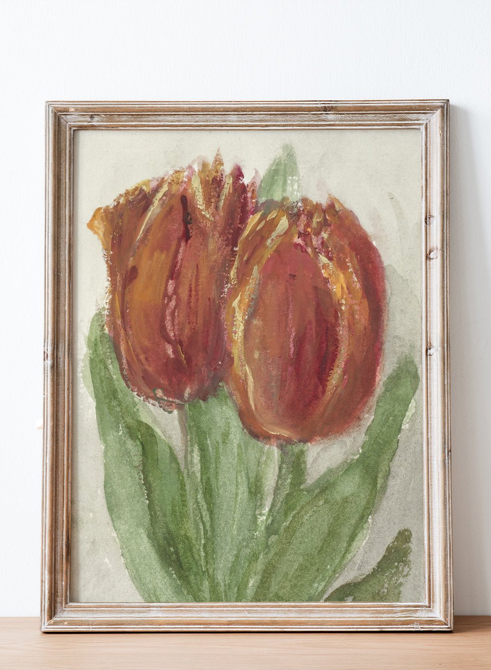 "Two Red Tulips" Art Print_Sugar & Canvas