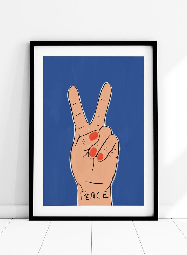 'Power in Peace' Aesthetic Art Print_Sugar & Canvas