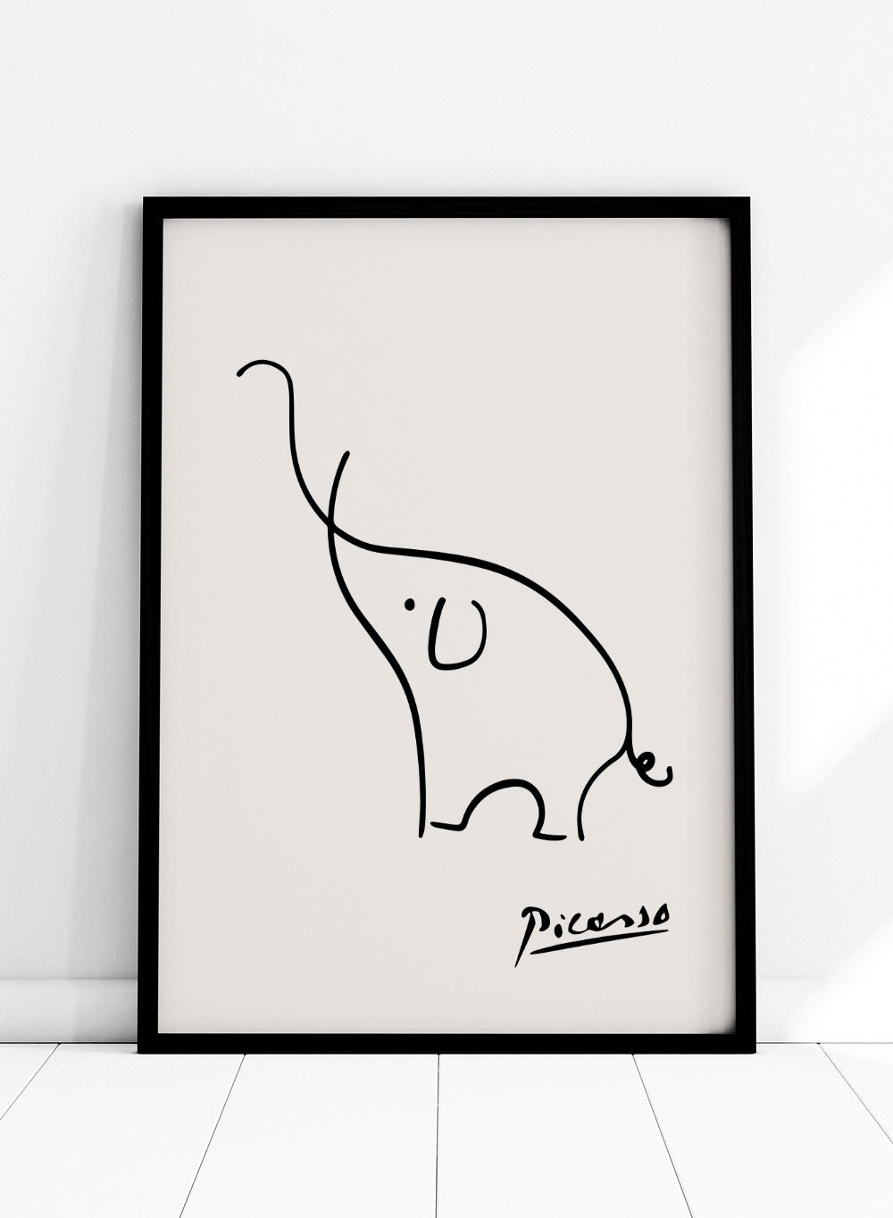 Pablo Picasso Elephant Sketch Line Art Print_Sugar & Canvas