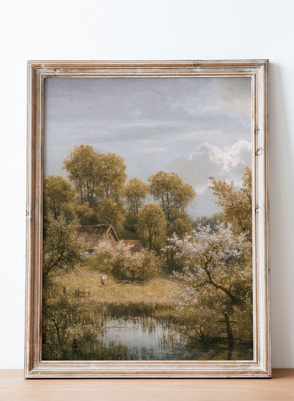 "Flowering fruit trees near Loschwitz" Art Print_Sugar & Canvas