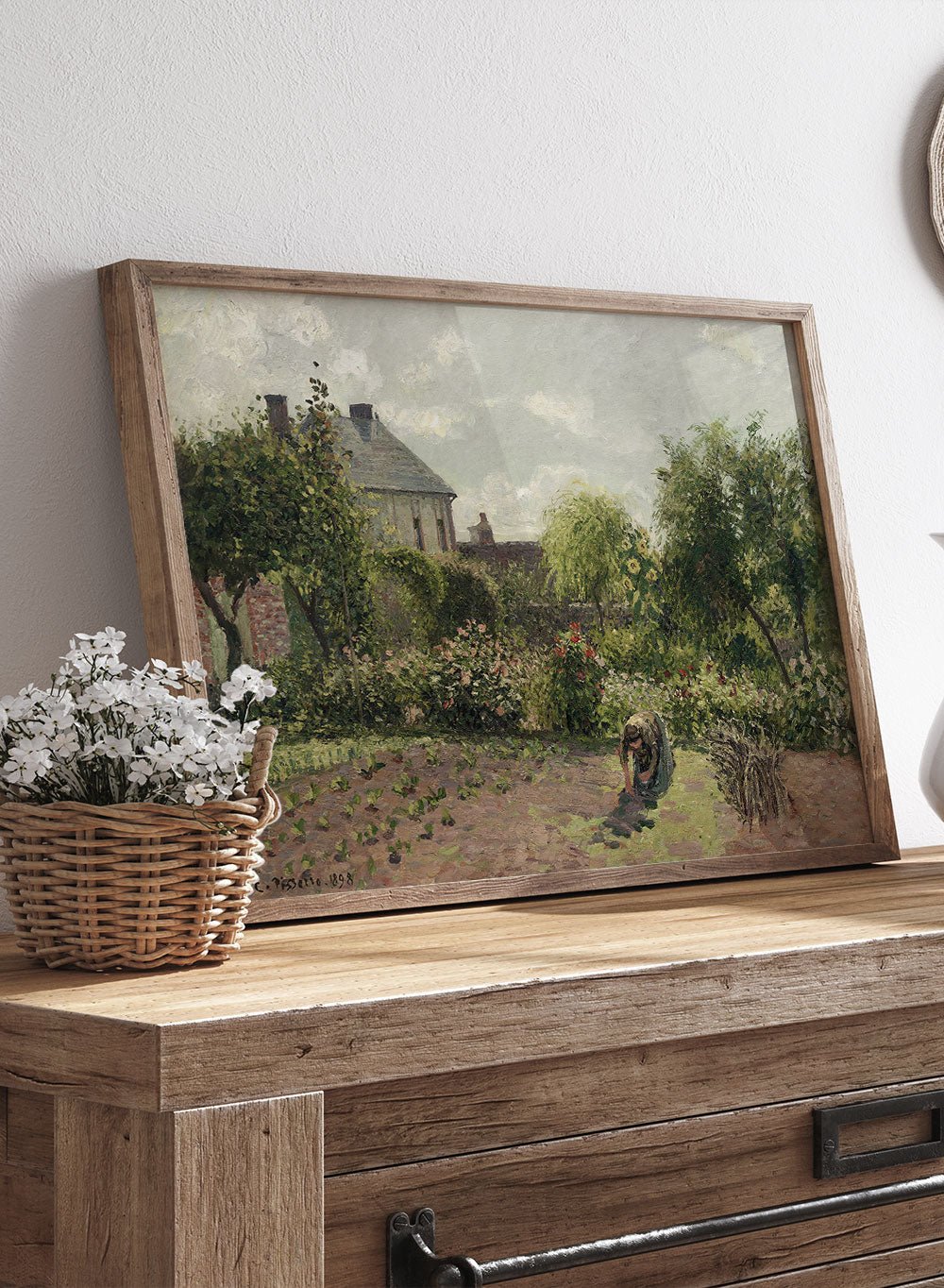 Camille Pissarro Artist's Garden at Eragny Vintage Wall Art Print