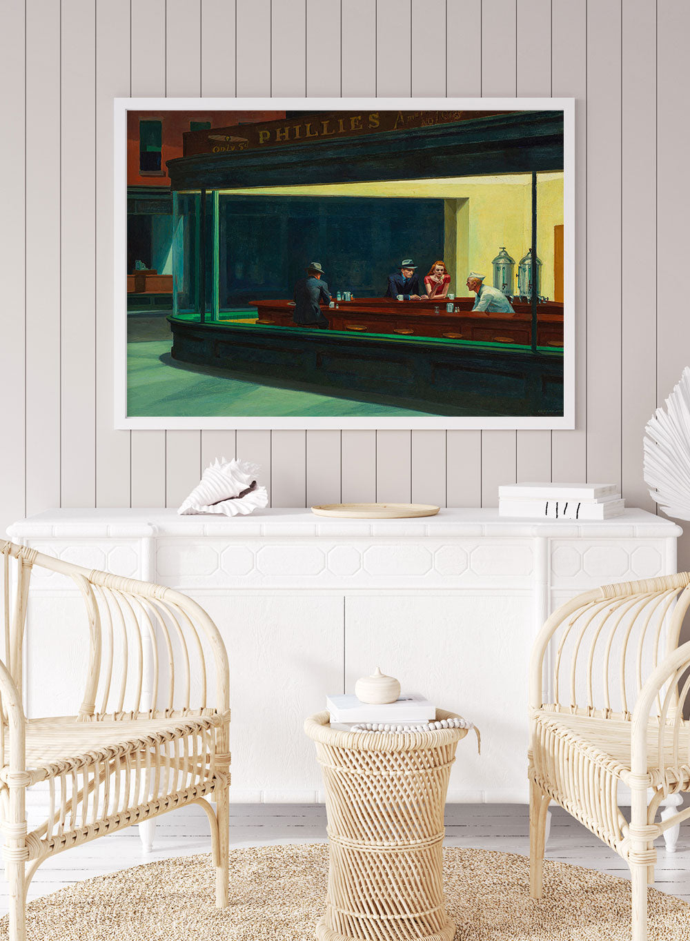 24x36 Nighthawks by Edward Hopper 1942 Painting outlet Poster Print Vintage Wall Art