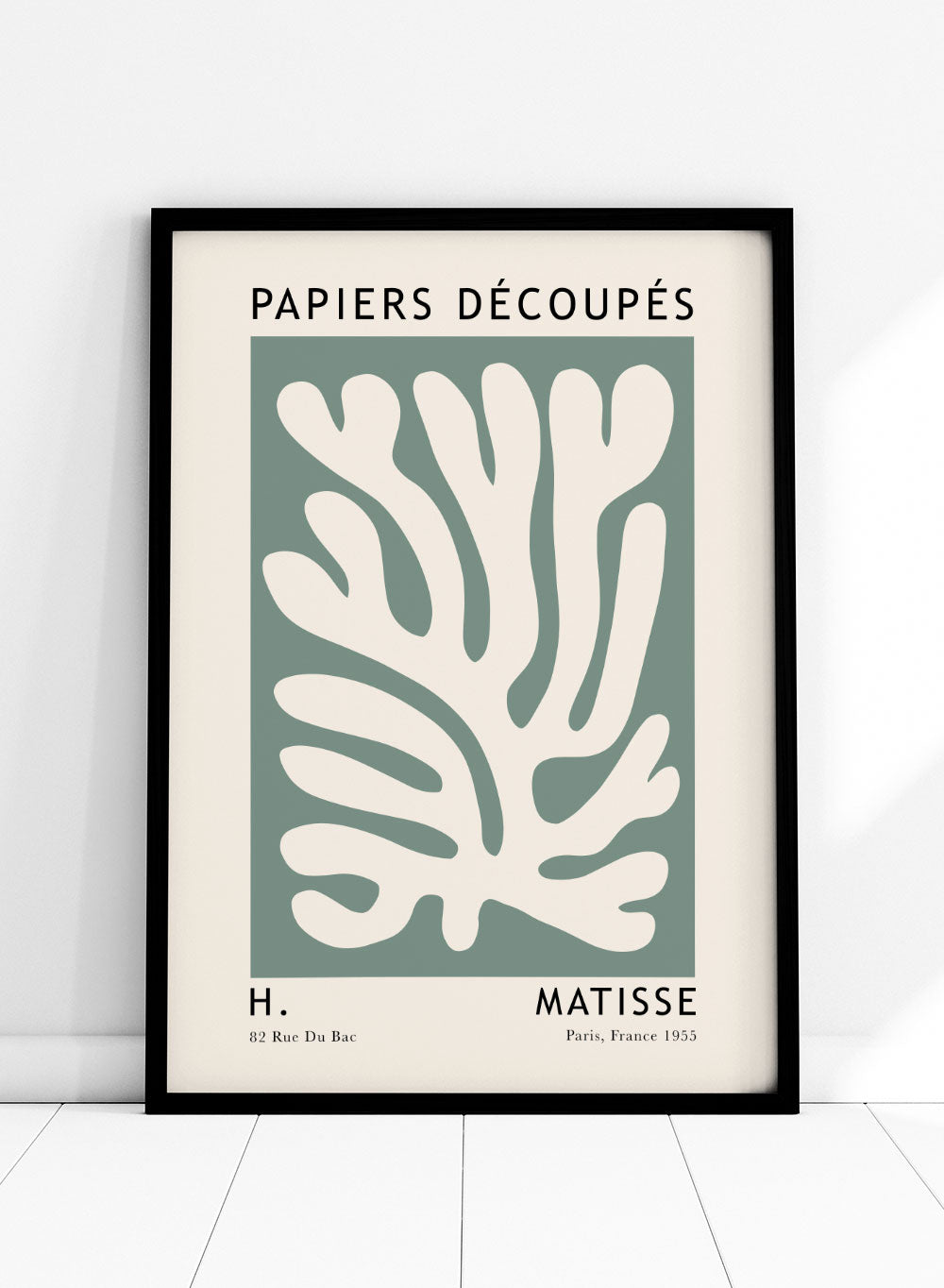 Henri Matisse Cut Outs Vintage Abstract Wall Art Print | Matisse Colorful Poster, Berggruen Cie, Papiers Decoupes, Green Botanical Art