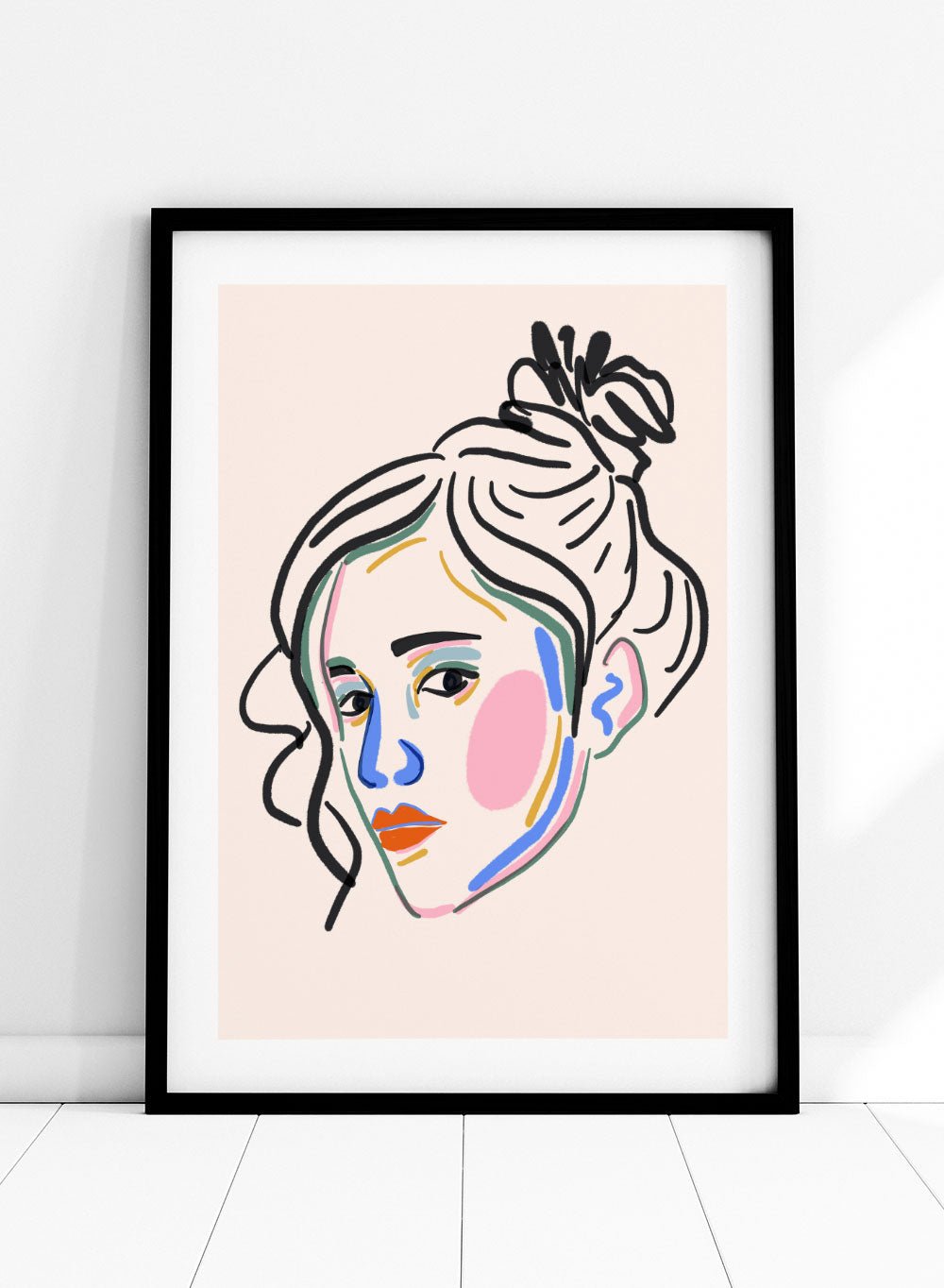 'Color Pop Portrait' Aesthetic Art Print_Sugar & Canvas