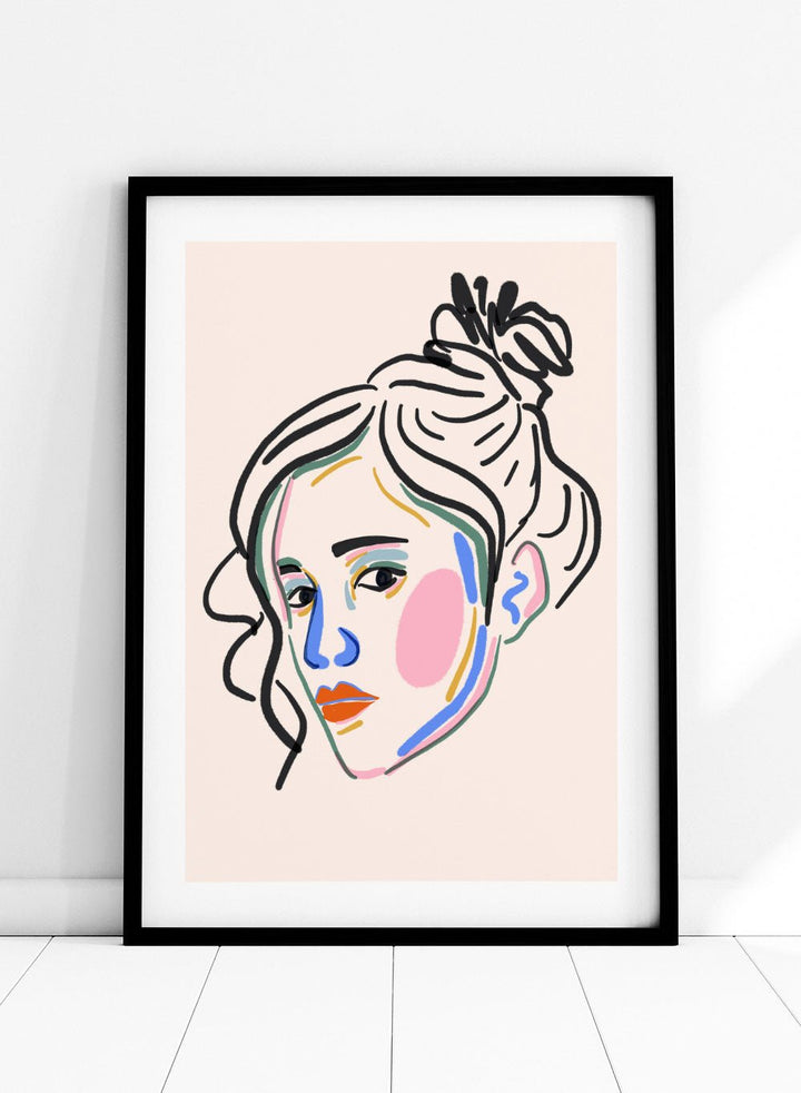 'Color Pop Portrait' Aesthetic Art Print_Sugar & Canvas