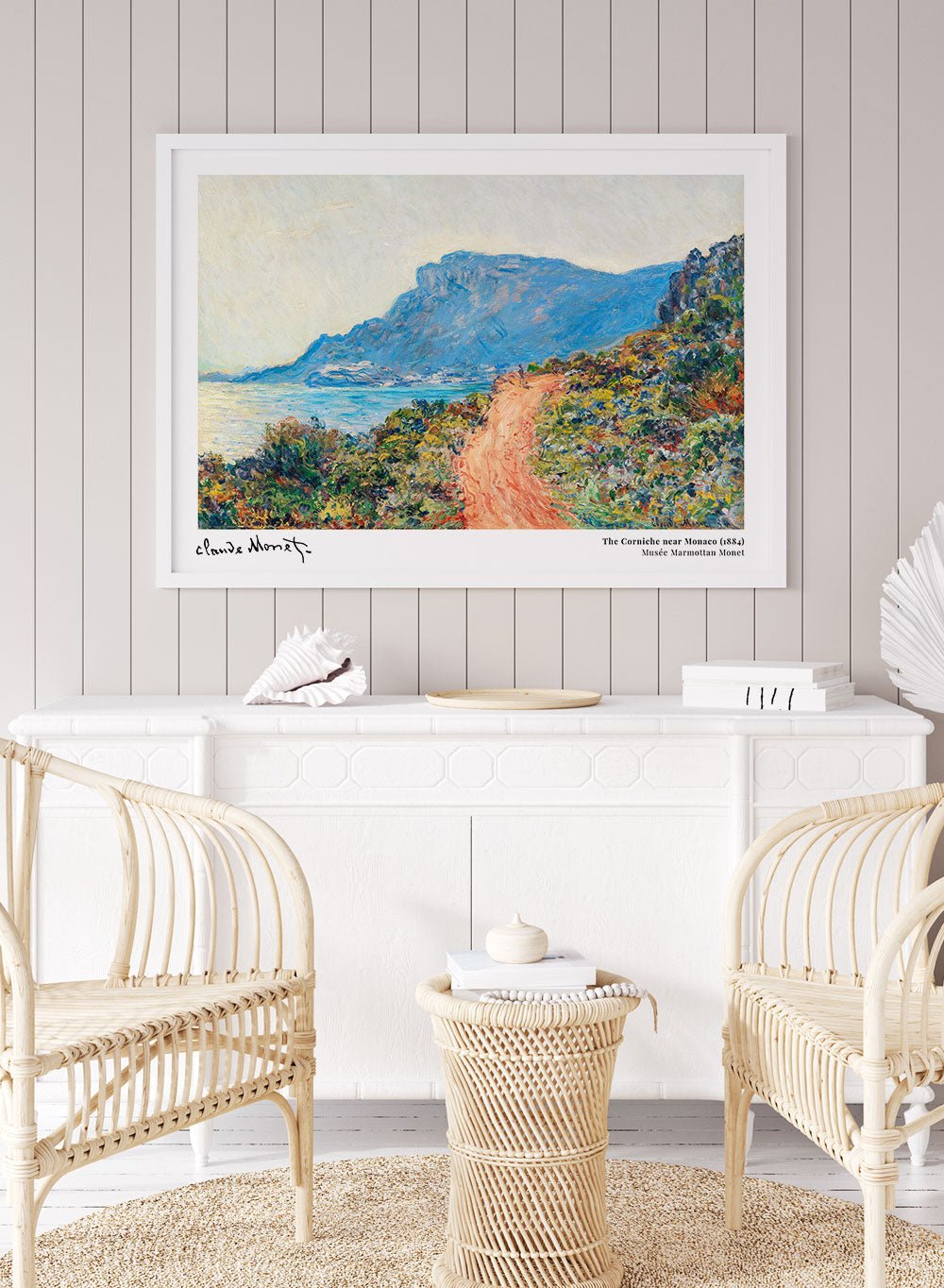 La Corniche near Monaco 1884 by Monet Print_Sugar & Canvas