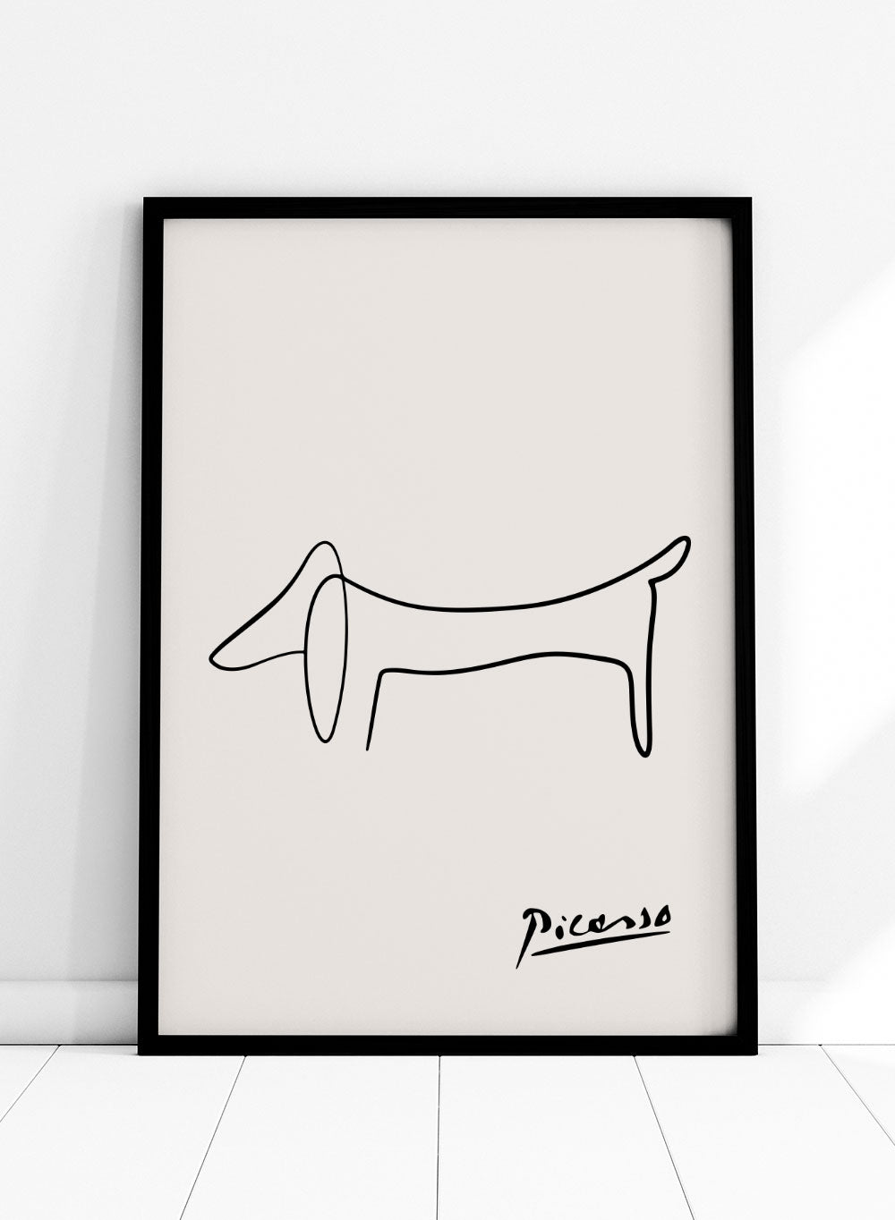 Pablo Picasso Dog Sketch Line Art Print_Sugar & Canvas