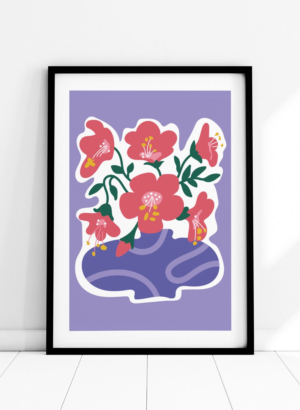 Abstract Flowers Art Print_Sugar & Canvas