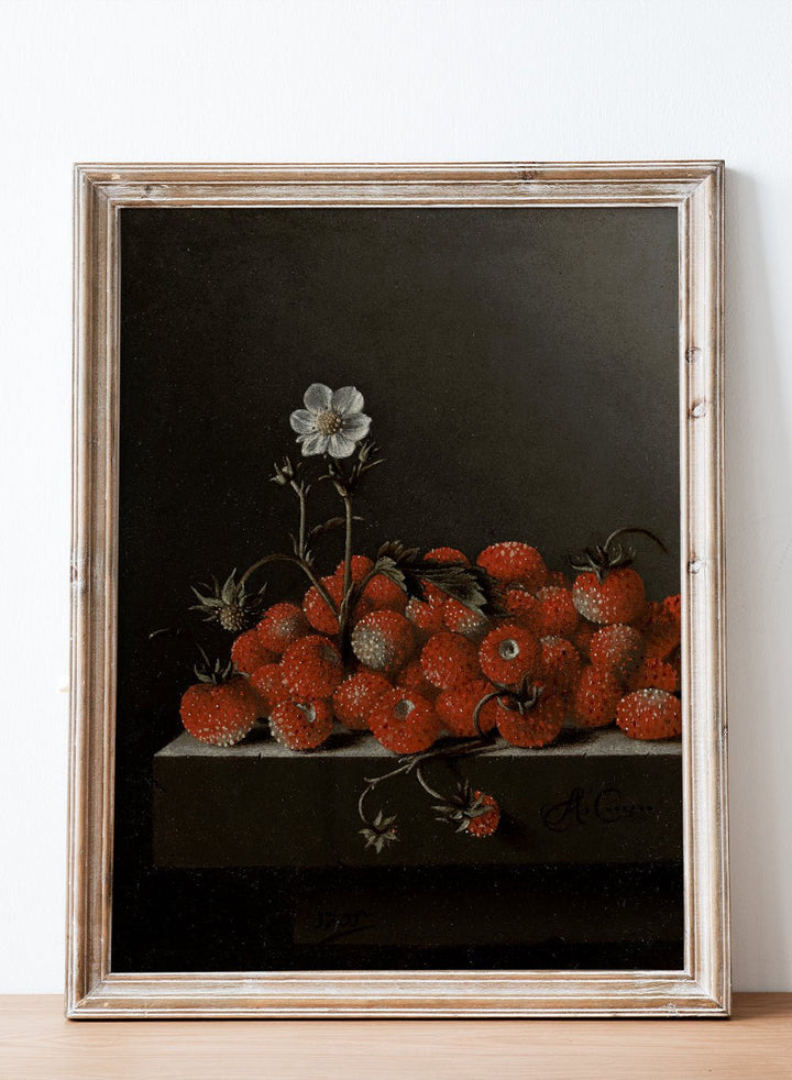 "Still Life with Wild Strawberries" Art Print_Sugar & Canvas