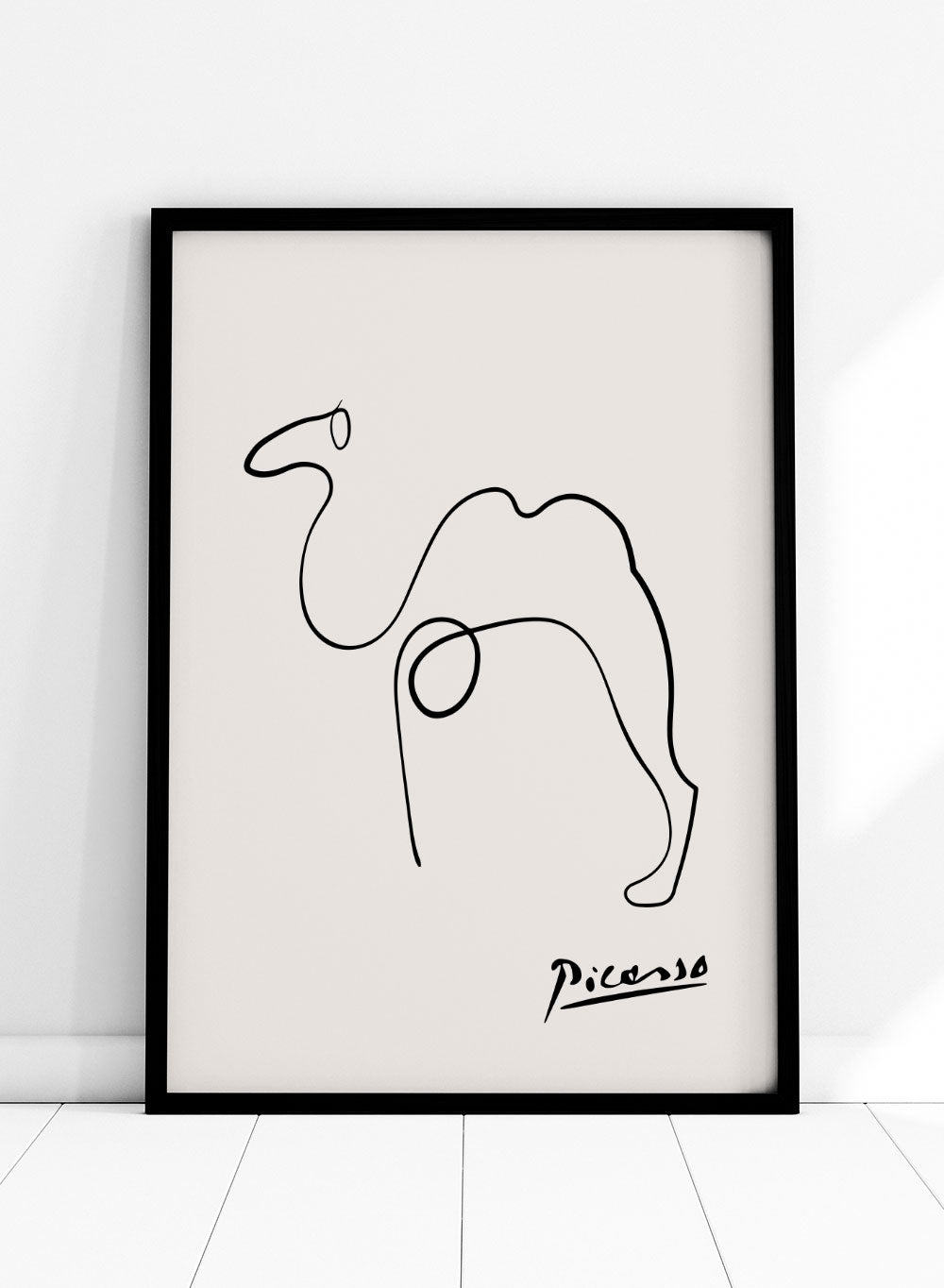 Pablo Picasso Camel Sketch Line Drawing Wall Art Print | Vintage