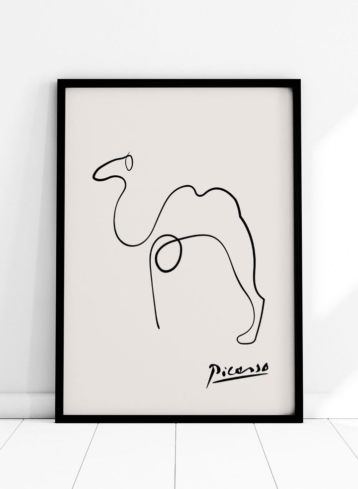 Pablo Picasso Camel Sketch Line Art Print_Sugar & Canvas