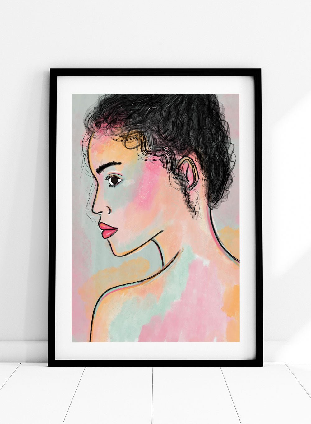 'Soft Gaze' Aesthetic Art Print_Sugar & Canvas