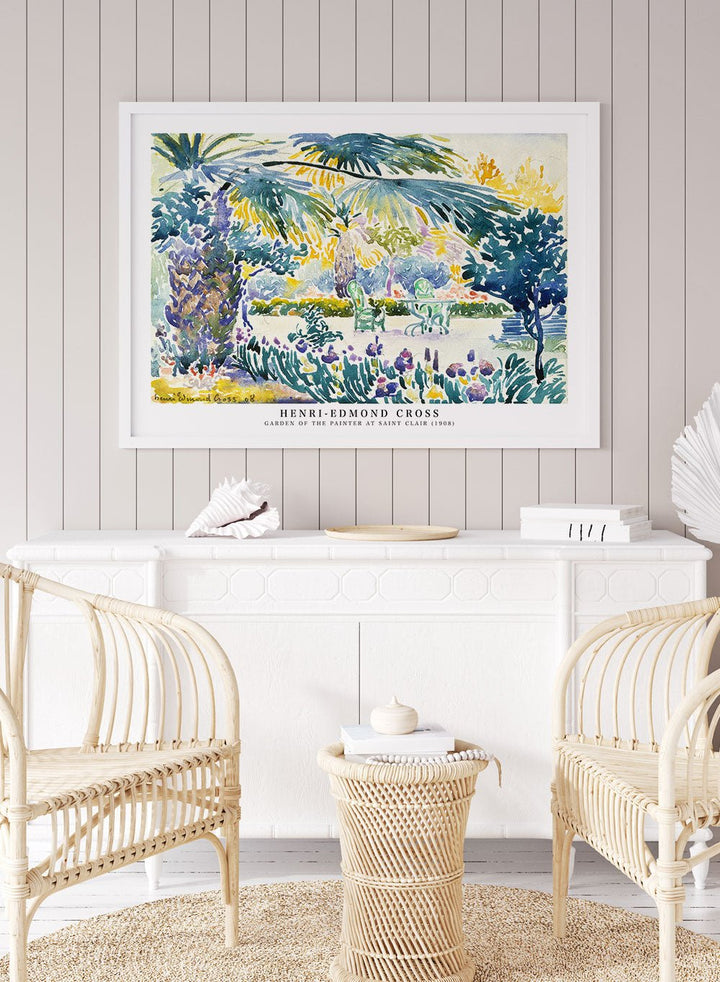 Garden of the Painter at Saint Clair by Henri - Edmond Cross Print_Sugar & Canvas
