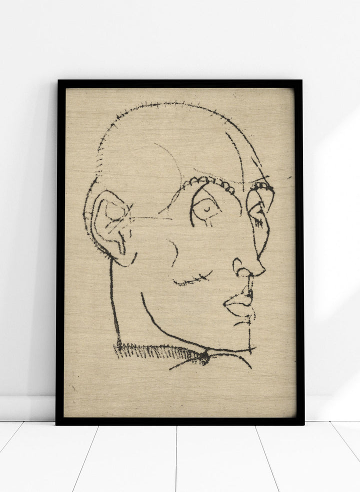 Egon Schiele Portrait of a Man 1914 Art Print ES07_Sugar & Canvas