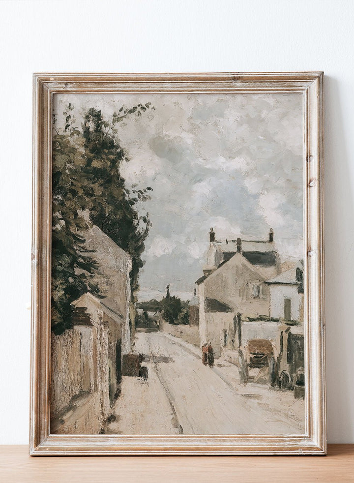"Rue de L´Hermitage Pontoise" Art Print_Sugar & Canvas