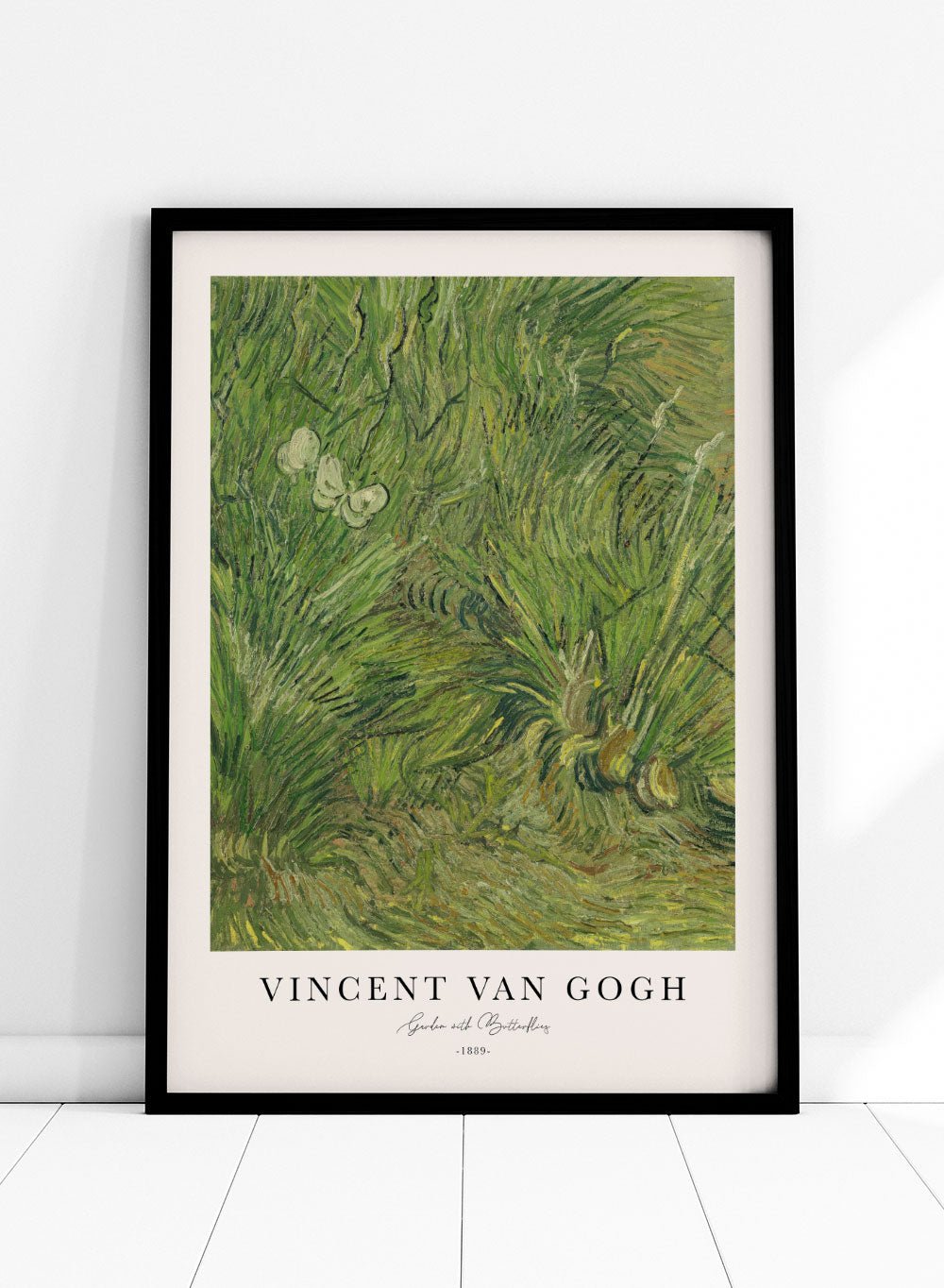 Van Gogh Garden with Butterflies Art Print_Sugar & Canvas