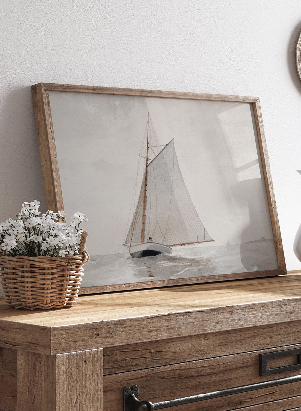 "Sailing off Gloucester" Art Print_Sugar & Canvas