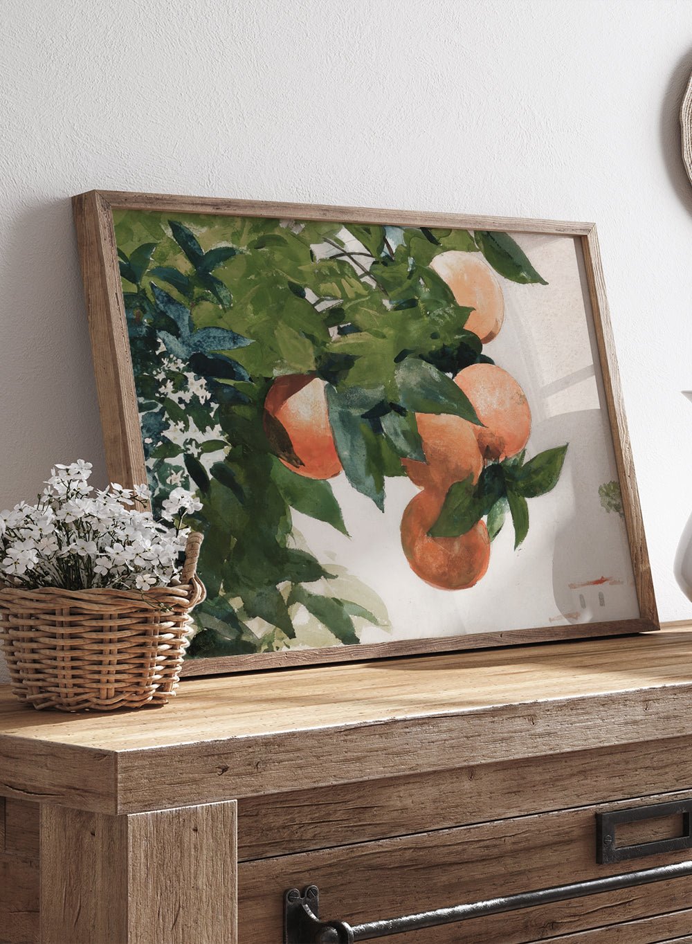 "Oranges on a Branch" Art Print_Sugar & Canvas