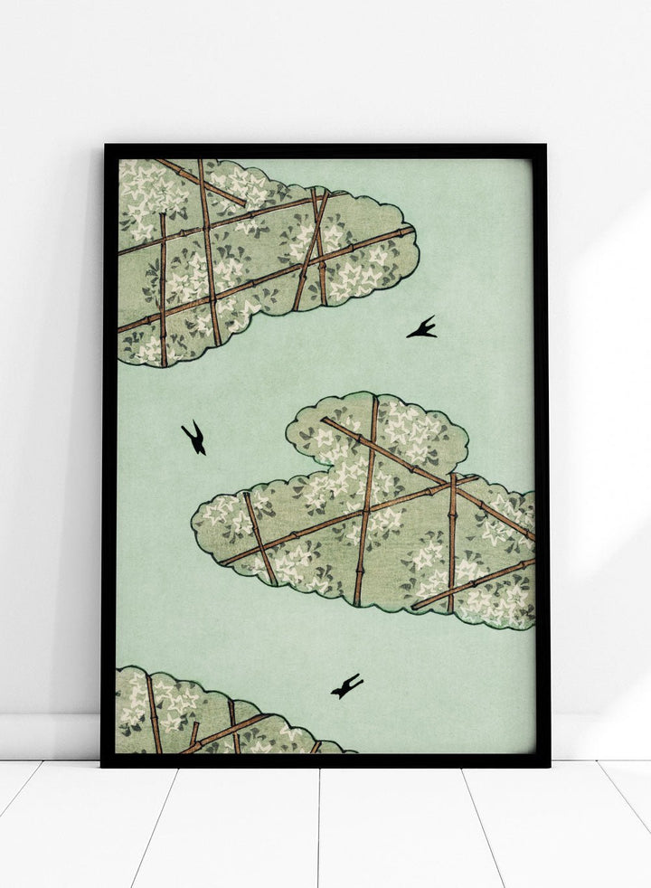 Watanabe Seitei Sky Illustration Art Print_Sugar & Canvas