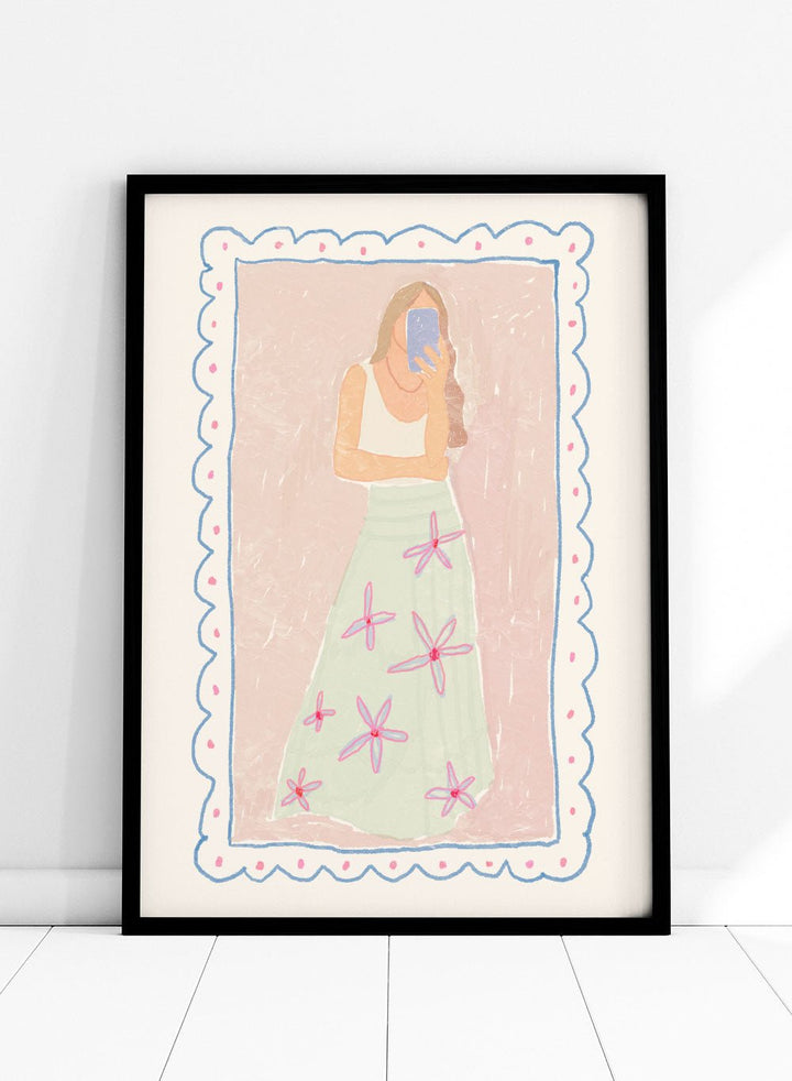 'Fit Check' Aesthetic Art Print_Sugar & Canvas